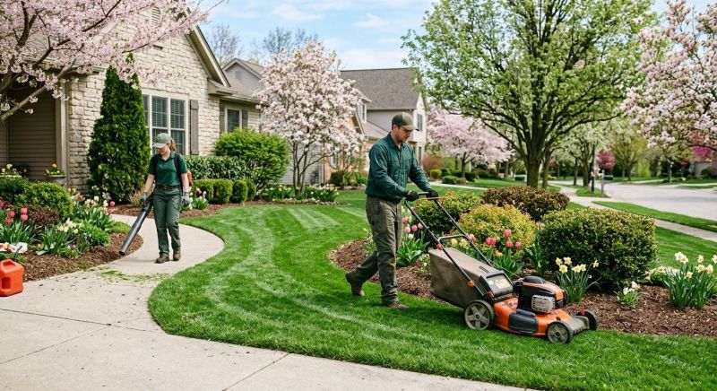 Spring Lawn Maintenance in Bowie, MD